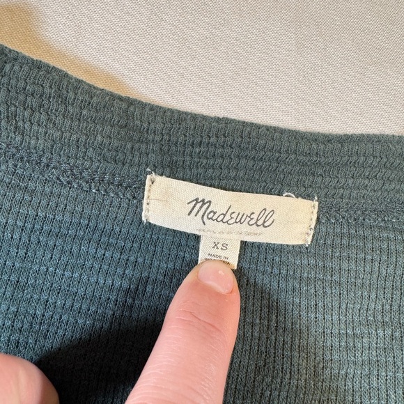 Madewell Teal Button-Up Women's Sweater - Picture 3 of 9